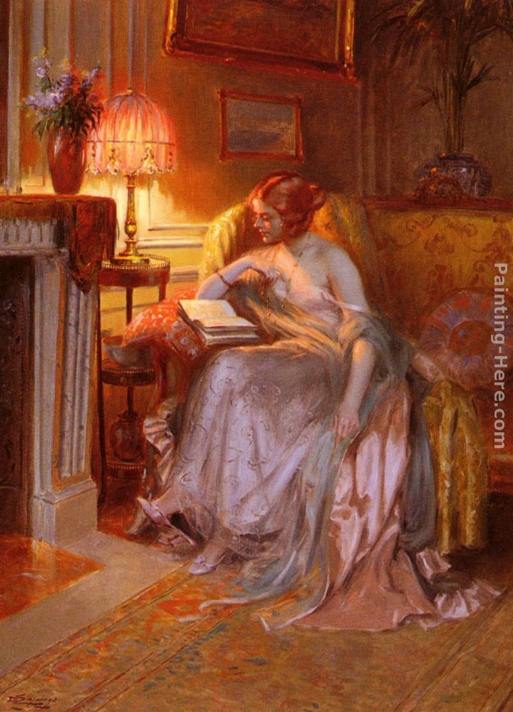 Delphin Enjolras La Lecture Pres De La Lampe